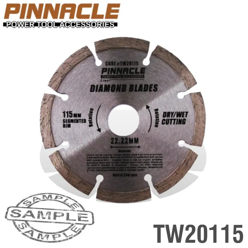 Pinnacle Segmented Diamond Blade – 115 Mm Diameter 1