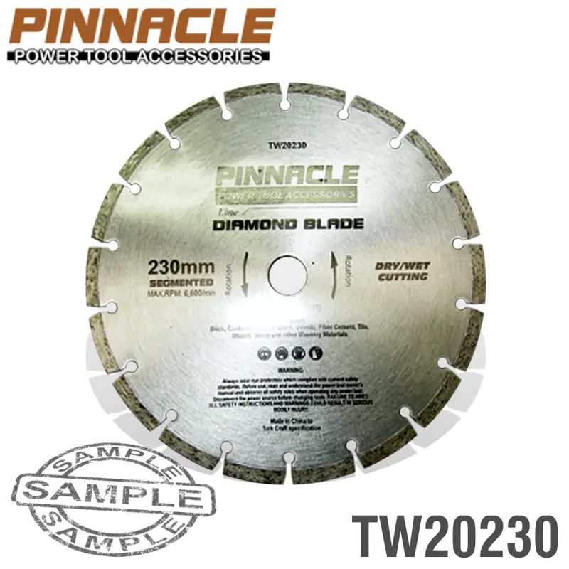 Pinnacle Segmented Diamond Blade – 230 Mm Diameter 1