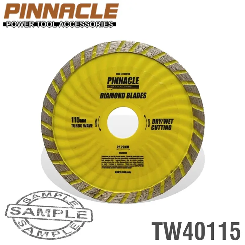 Pinnacle Turbo Wave Diamond Blade – 115 Mm X 22.22 Mm Arbor 1