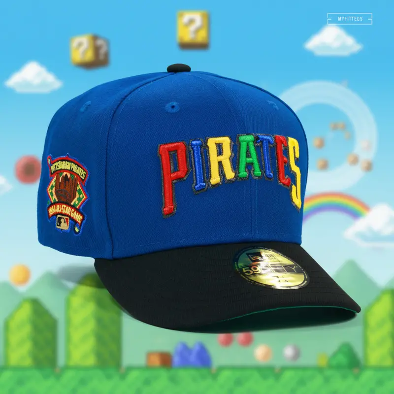 Pittsburgh Pirates 1994 All-Star Game Super Mario World–Themed Fitted Hat 1