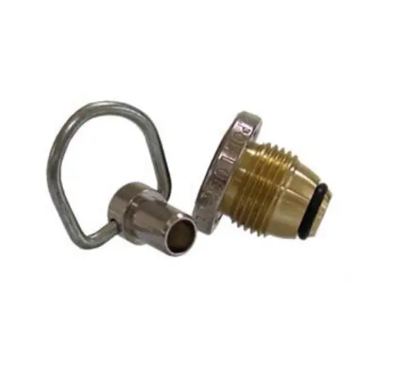 Pol-To-Npt Propane Hose Adapter With T-Lock Security Key – Flare & Acme Thread Options 1