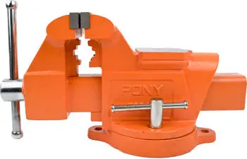 Pony 6 In Heavy-Duty Swivel Bench Vice For Industrial Workbenches 1