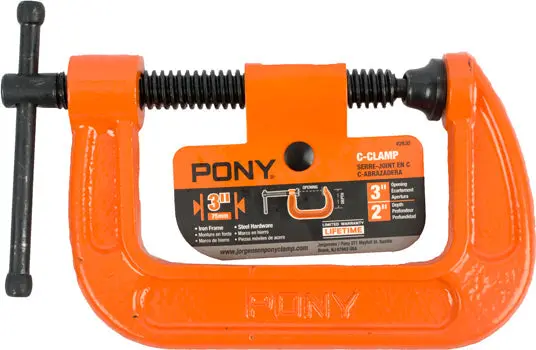 Pony 75 Mm (3 In) C-Clamp For Woodworking And General Use 1