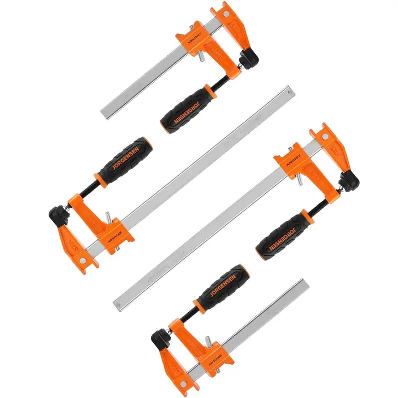 Pony Jorgensen Medium-Duty Steel Bar Clamp Set (4-Pack: 2×150 Mm + 2×305 Mm) 1