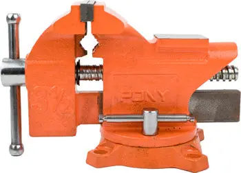 Pony Swivel-Base Bench Vice – 3-Foot Jaw Capacity With 360° Rotating Base 1