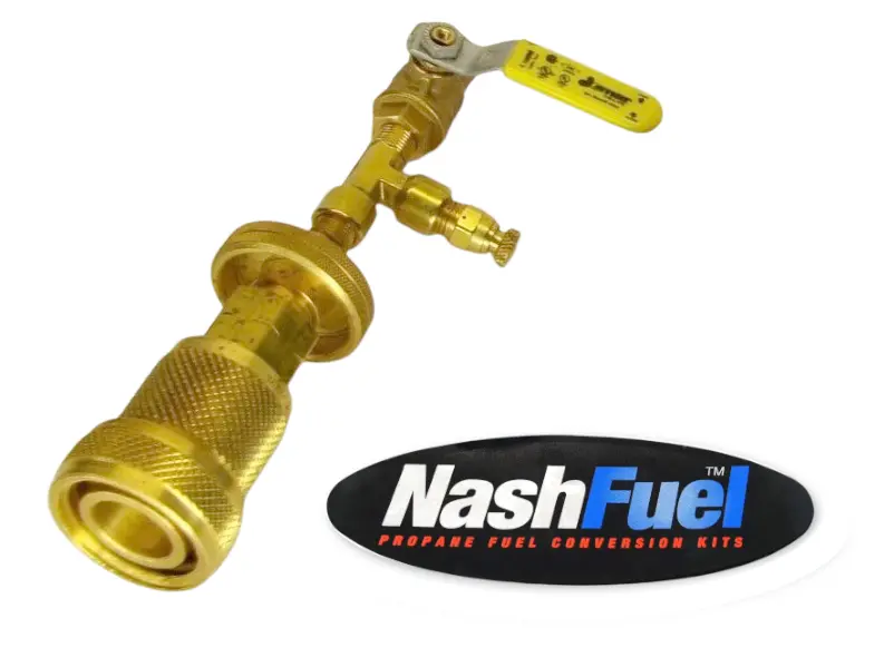 Propane Handwheel Ball Valve – 1-5/16" Qcc / 1-3/4" Acme Pol, Liquid Transfer & Bleeder Function 1