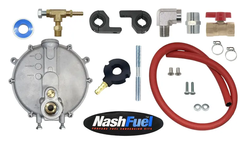Propane & Natural Gas Conversion Kit Featuring Ball Valve And Bar Clamps — Briggs 192412 1