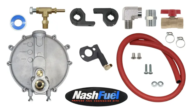 Propane & Natural Gas Conversion Kit With Ball Valve And Bar Clamps — Champion 100394 1