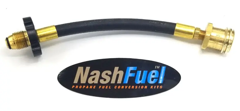 Propane Vapor Bbq Extension Hose – Pol 1-5/16" Acme Fitting, Built-In Check Valve, 100 Lb Tank Ready 1