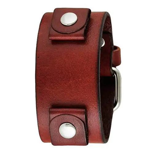 Red Leather Cuff Designed For Women 1