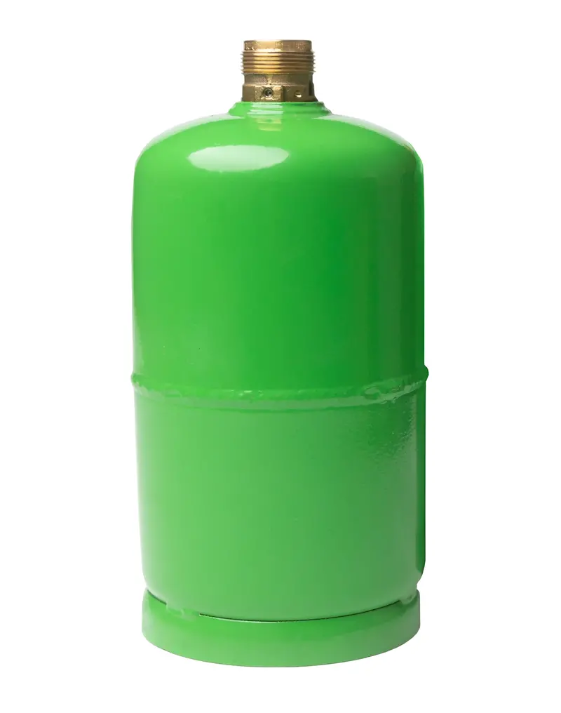 Refillable 1 Lb (16.4 Oz) Propane Tank For Camping Stoves, Heaters, And Grills – Not Disposable 1