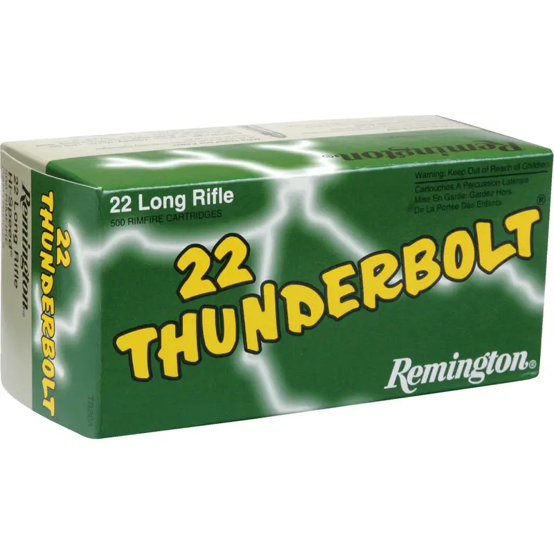 Remington 22 Thunderbolt .22 Lr Rimfire Ammunition – 40-Grain Round Nose, 50-Pack 1