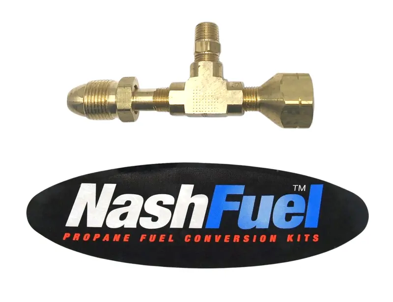 Rv Propane Tank Valve Adapter: Pol Male To 1/4" Npt Female With Ball Valve 1