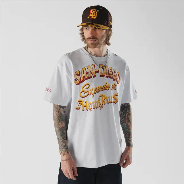 San Diego Padres X Rótulos Bautista Short-Sleeve T-Shirt – White 1