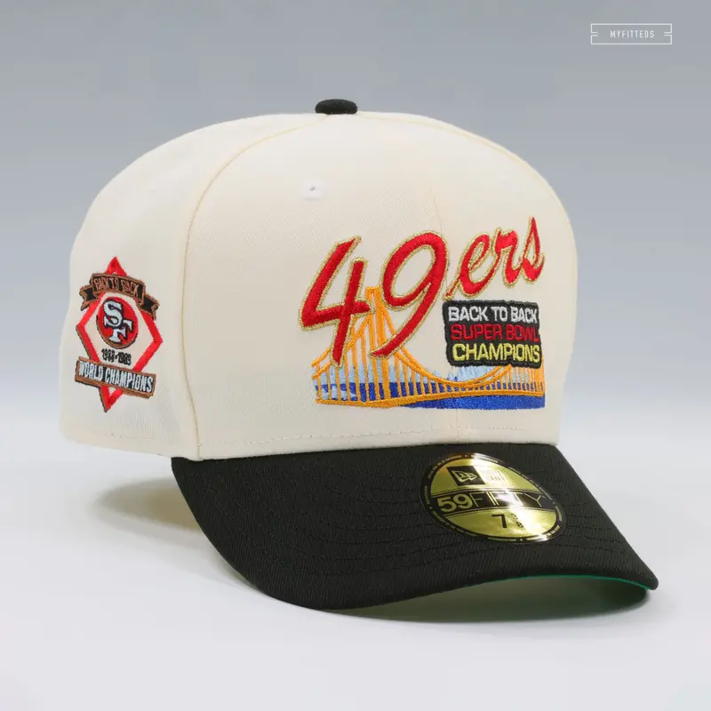 San Francisco 49Ers Back-To-Back Super Bowl Champions (1988–1989) Fitted Cap – Off-White New Era 1