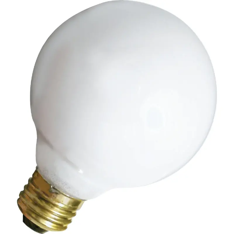 Satco Frosted G25 Globe Bulb – 40W Medium Base Incandescent, Soft White (3-Pack) 1