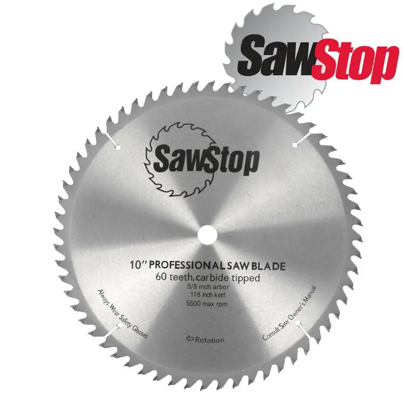Sawstop Combination Saw Blade – 60 Tooth, Precision-Cut Design 1