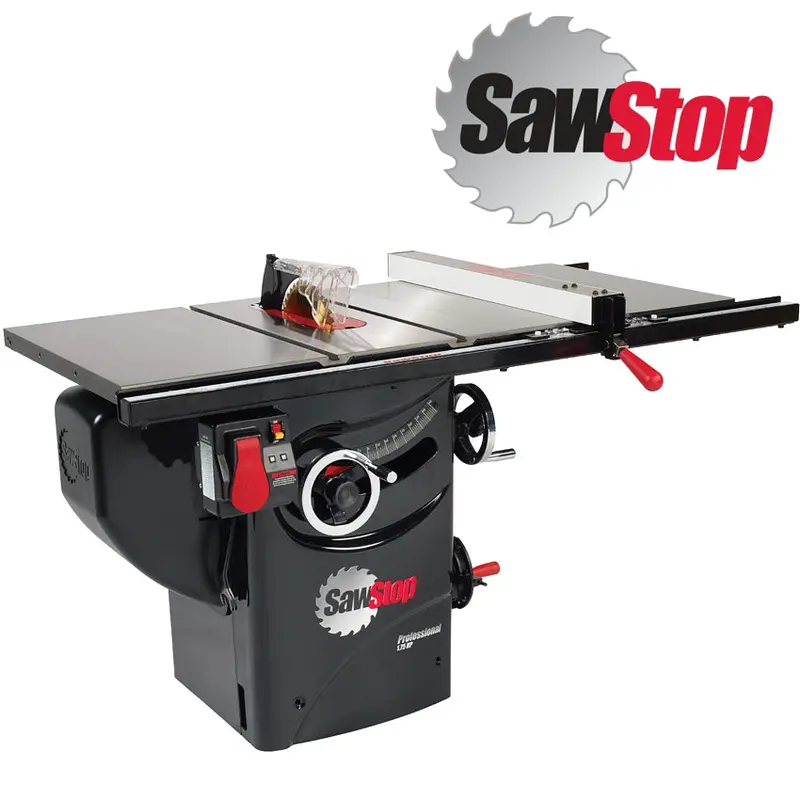 Sawstop Professional Cabinet Table Saw – 250 Mm, 3 Hp Motor With Enhanced Safety 1