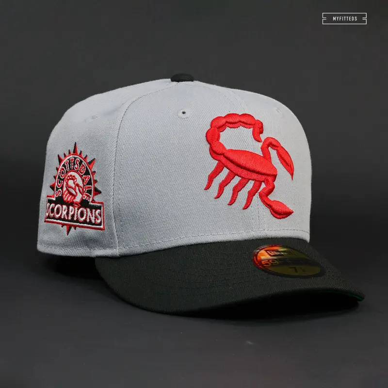 Scottsdale Scorpions Jersey Sleeve Patch Fitted Cap – Placid Gray Two-Tone, New Era 1