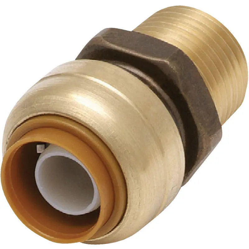 Sharkbite Push-To-Connect Male Adapter – 1/2-Inch Mnpt To 1/2-Inch Fitting, Brass Construction 1
