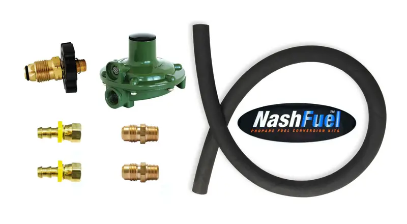 Single-Stage Propane Tank Pressure Regulator Kit With Integrated Hose 1