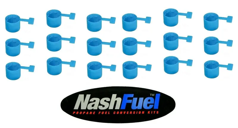 Single-Use Blue Acme Plastic Cap For Propane Tanks – Tear-Away Lpg Protection (20–40 Lb) 1