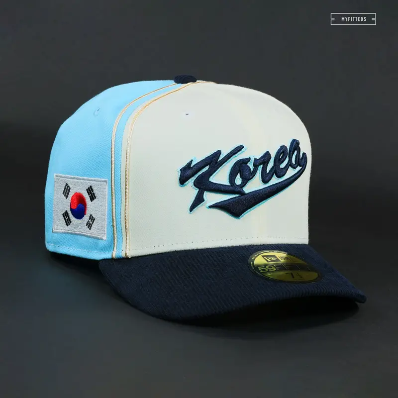 South Korea 2023 World Baseball Classic Diagonal Block Fitted Cap – New Era International Edition 1