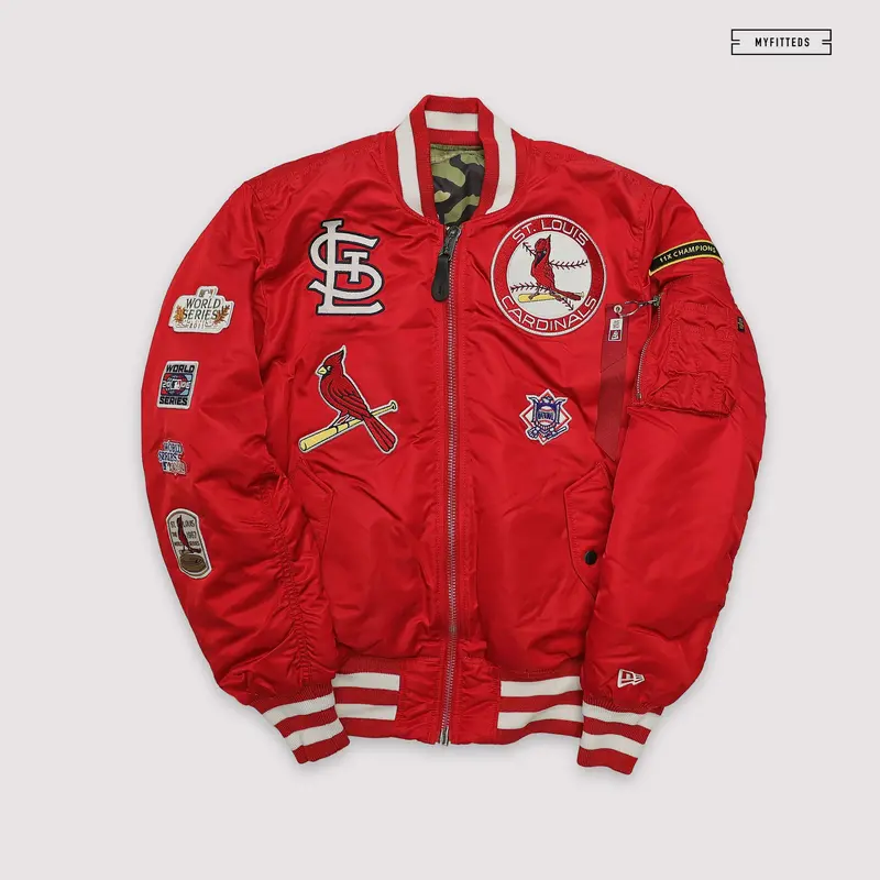 St. Louis Cardinals X New Era & Alpha Industries Reversible Flight Jacket 1