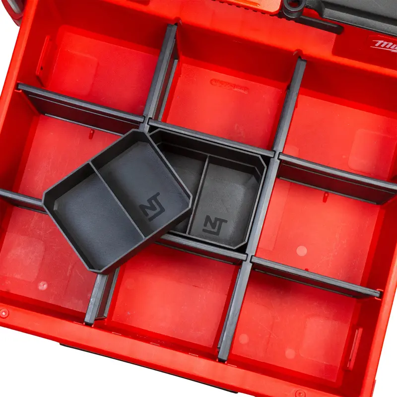 Stacking Divider Bins For Milwaukee Packout 2-Drawer System 1