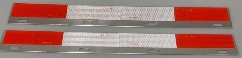 Straight Aluminum Conspicuity Plate Set (24.125" L X 2.875" H) 1