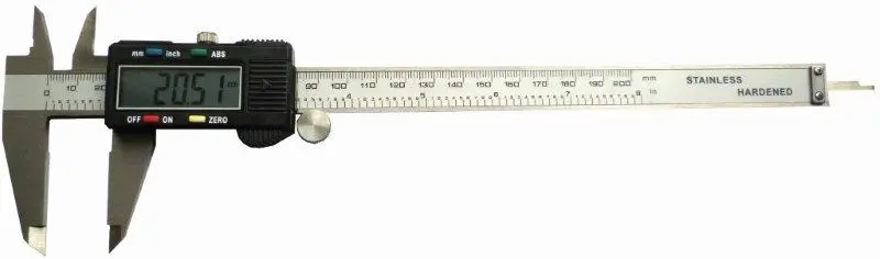 Tork Craft 150Mm 4-Button Digital Vernier — Stainless Steel, 0.01Mm Resolution, Abs Function 1