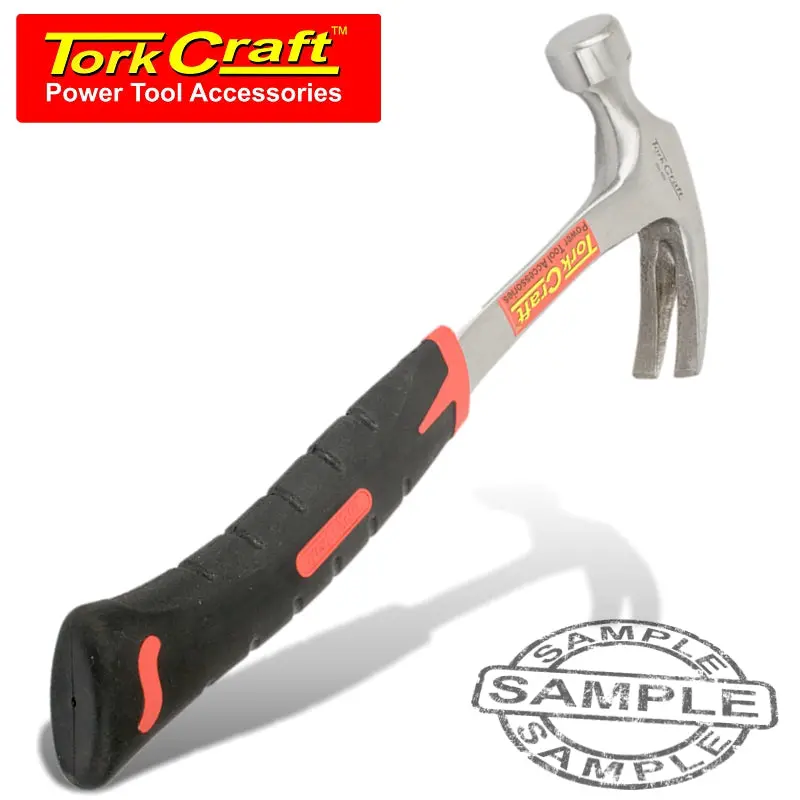 Tork Craft 16Oz All-Steel Claw Hammer With Ergonomic Grip – 450G, Polished Head 1