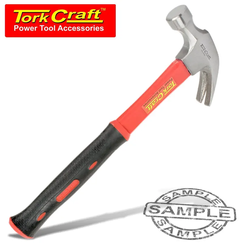 Tork Craft 16Oz Fiberglass-Handle Claw Hammer – 450G, Polished Head, 295Mm Length 1