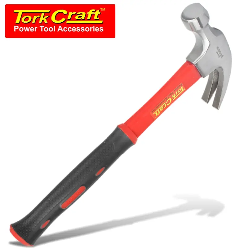 Tork Craft 20Oz Fiberglass-Handle Claw Hammer – 570G, Polished Head, 295Mm Length 1