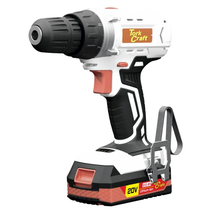 Tork Craft 20V Cordless Drill Driver Dd10 – 10Mm Chuck, 35Nm Torque, Includes 2.0Ah Battery & Charger + 44-Piece Accessory Kit 1
