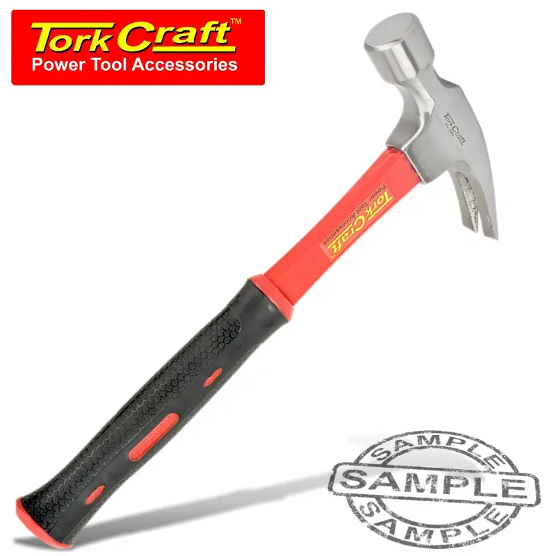 Tork Craft 24Oz Fiberglass-Handle Claw Hammer – 700G, Polished Head, 295Mm Length 1