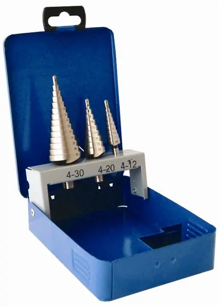 Tork Craft 3-Piece Hss Step Drill Bit Set – Steel Case 1