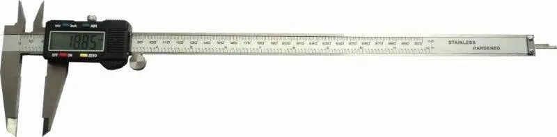 Tork Craft 300Mm 4-Function Digital Vernier — Stainless Steel, 0.01Mm Accuracy, Metric/Inch Mode 1