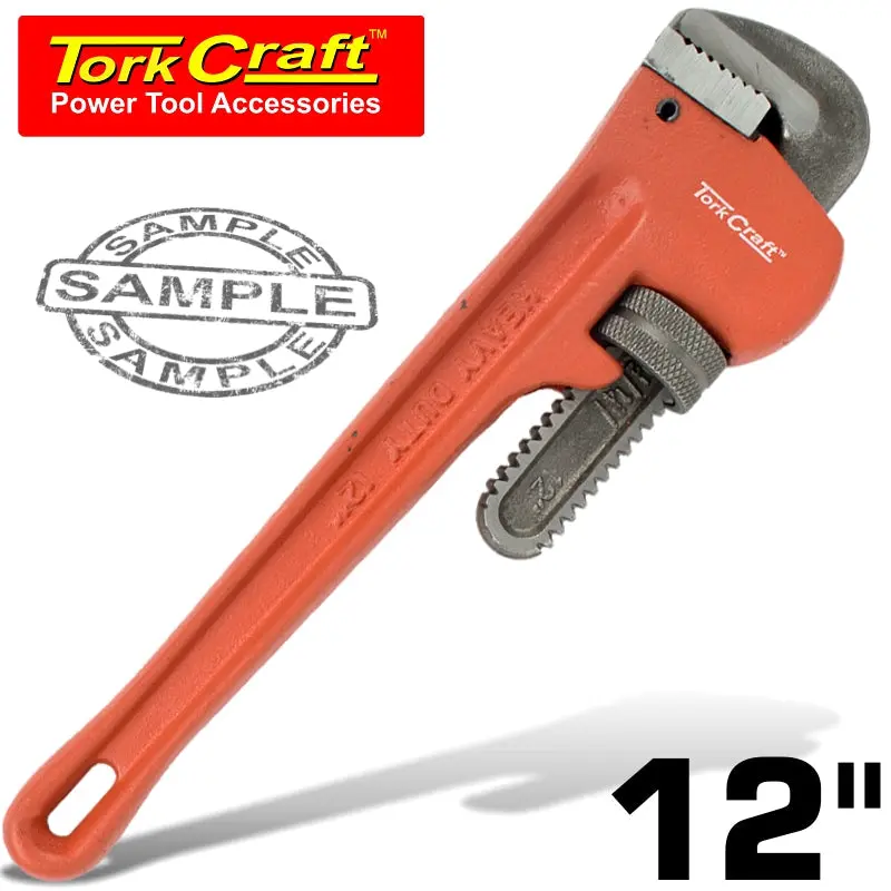 Tork Craft 300Mm Heavy-Duty Adjustable Pipe Wrench With Enhanced Grip 1