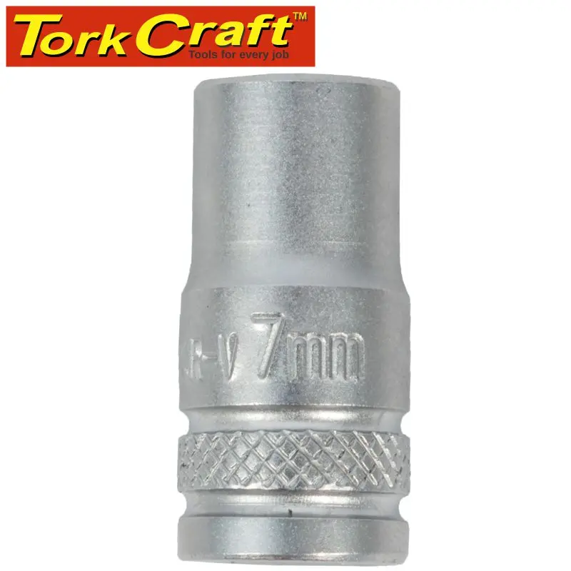 Tork Craft 7 Mm 1/4" Drive 12-Point Chrome Vanadium Socket 1