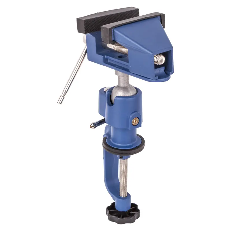 Tork Craft 78 × 50Mm Bench Vice With Integrated Drill Clamp Kit 1