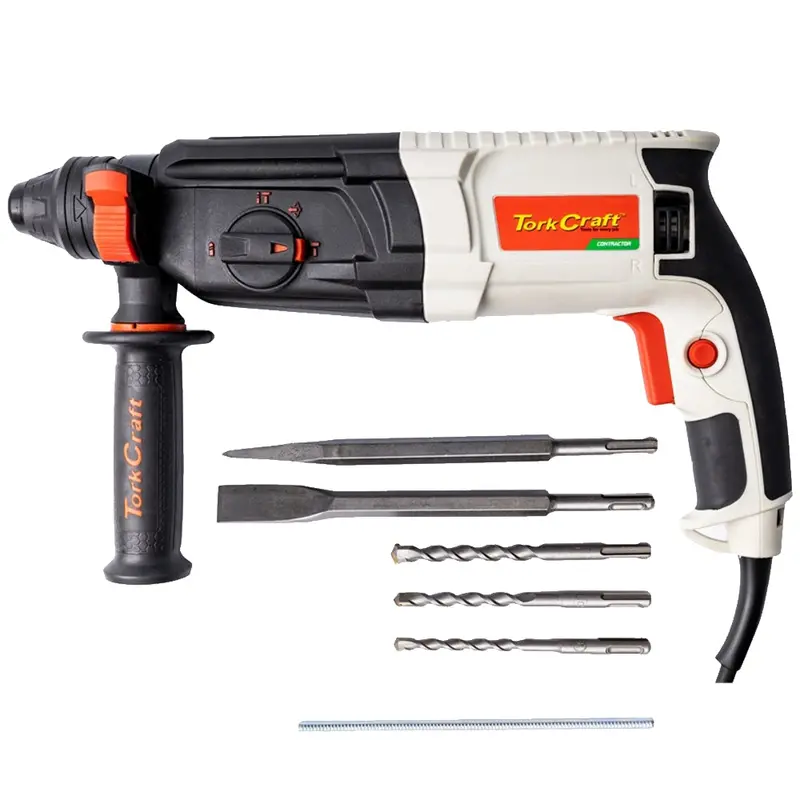 Tork Craft 800W Sds-Plus Rotary Hammer – 2.8J Impact Energy, 4-Mode Operation 1