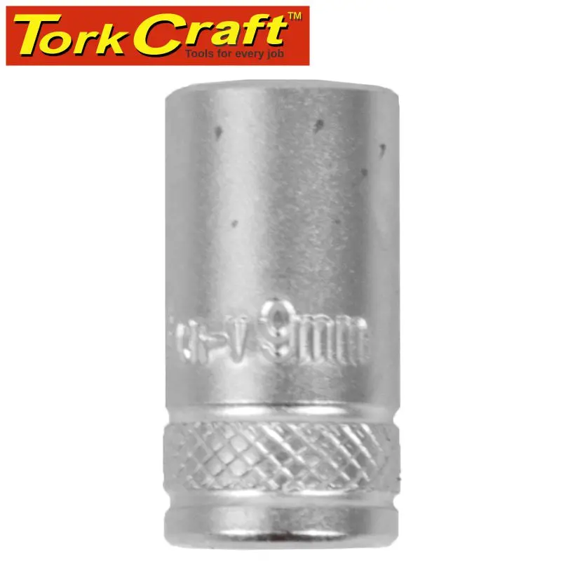 Tork Craft 9 Mm 1/4" Drive 12-Point Chrome Vanadium Socket 1