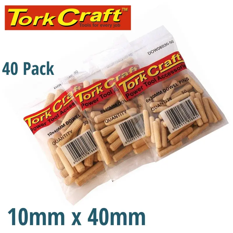 Tork Craft Birch Wood Dowels – 10 Mm × 40 Mm (30-Pack) 1