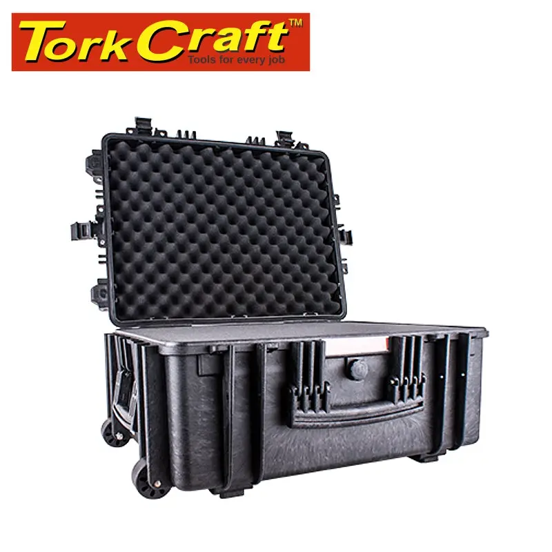 Tork Craft Black Large-Format Tool Case – 630 × 485 × 310 Mm, Foam-Embedded, Water- And Dust-Resistant (Model 544025) 1