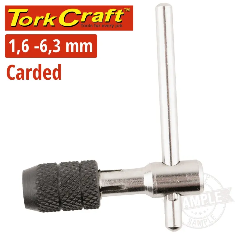 Tork Craft Compact T-Handle Tap Wrench – Carded, 1.6–6.3 Mm 1
