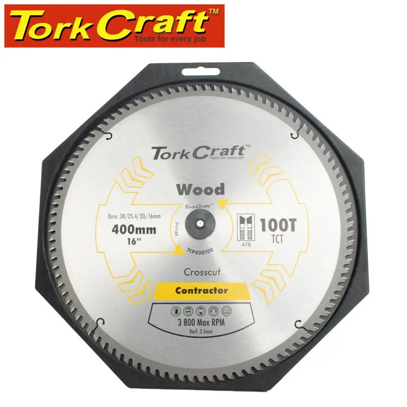 Tork Craft Contractor Circular Saw Blade – 400Mm Diameter, 100-Tooth Tct 1