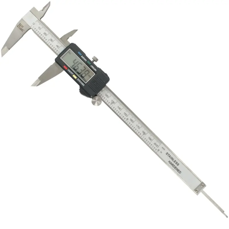 Tork Craft Digital Vernier Caliper – 200Mm, 0.01Mm Precision, Metric & Inch, Abs Mode 1