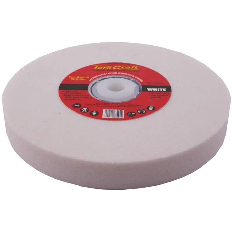 Tork Craft Grinding Wheel – 250 × 40 × 50.8 Mm, White Aluminum Oxide, 60G Fine Grit 1