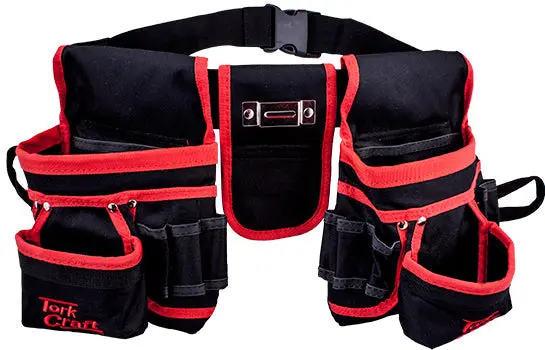 Tork Craft Heavy-Duty Nylon Tool Pouch – 14 Compartments With Belt Loops 1
